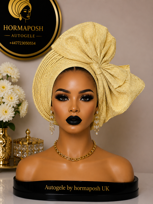 Gold Side Bow Auto-Gele