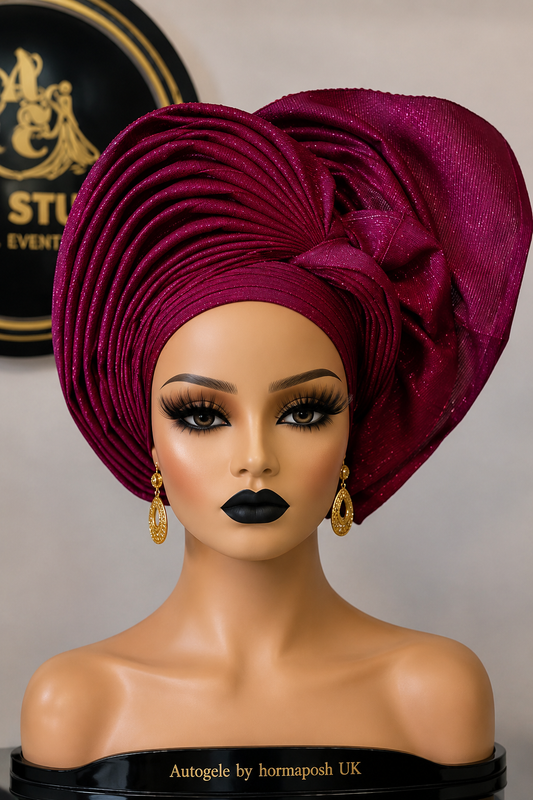 Fuchsia Conventional Auto-Gele